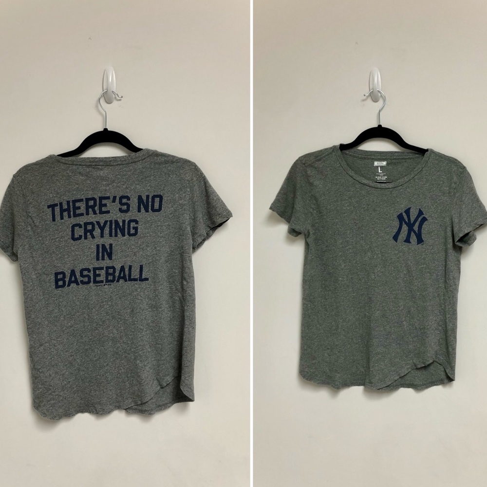 Yankees There’s No Crying in Baseball Tee Shirt